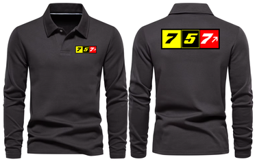 BOEING 757 LONG SLEEVE POLO